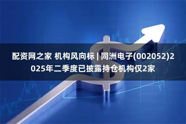 配资网之家 机构风向标 | 同洲电子(002052)2025年二季度已披露持仓机构仅2家